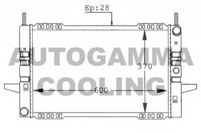 AUTOGAMMA 100389 -  Радиатор, охлаждение двигателя
