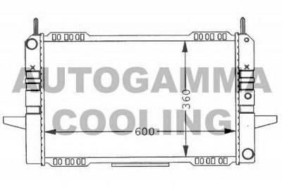 AUTOGAMMA 100390 -  Радиатор, охлаждение двигателя