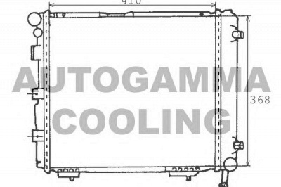 AUTOGAMMA 100519 -  Радиатор, охлаждение двигателя