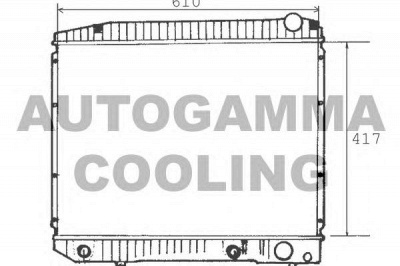 AUTOGAMMA 100560 -  Радиатор, охлаждение двигателя