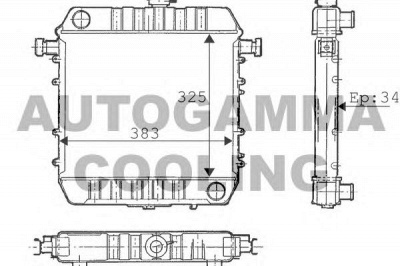 AUTOGAMMA 100656 -  Радиатор, охлаждение двигателя