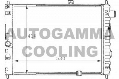 AUTOGAMMA 100664 -  Радиатор, охлаждение двигателя
