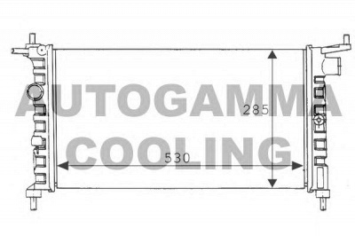 AUTOGAMMA 100674 -  Радиатор, охлаждение двигателя