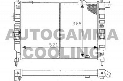 AUTOGAMMA 100691 -  Радиатор, охлаждение двигателя