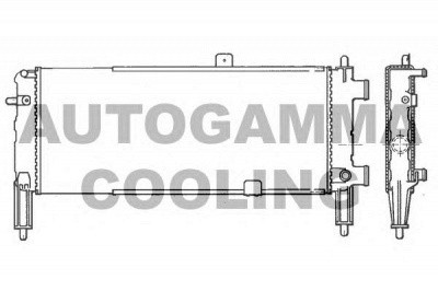 AUTOGAMMA 100704 -  Радиатор, охлаждение двигателя