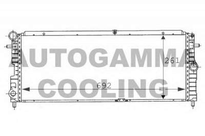 AUTOGAMMA 100708 -  Радиатор, охлаждение двигателя
