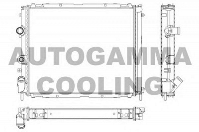 AUTOGAMMA 101242 -  Радиатор, охлаждение двигателя