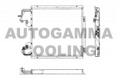 AUTOGAMMA 101800 -  Конденсатор, кондиционер