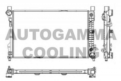 AUTOGAMMA 102918 -  Радиатор, охлаждение двигателя