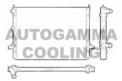 AUTOGAMMA 102952 -  Радиатор, охлаждение двигателя