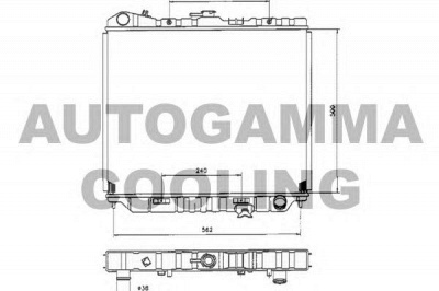 AUTOGAMMA 103360 -  Радиатор, охлаждение двигателя