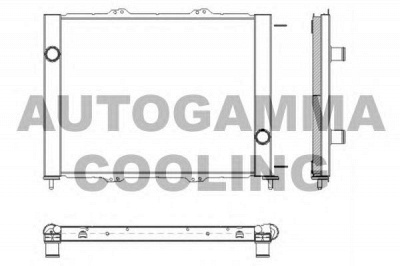 AUTOGAMMA 103575 -  Радиатор, охлаждение двигателя