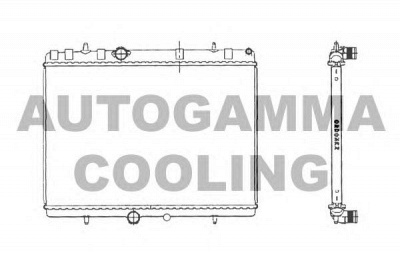 AUTOGAMMA 103639 -  Радиатор, охлаждение двигателя