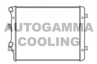 AUTOGAMMA 103846 -  Радиатор, охлаждение двигателя