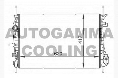 AUTOGAMMA 104509 -  Радиатор, охлаждение двигателя