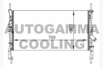 AUTOGAMMA 104643 -  Радиатор, охлаждение двигателя
