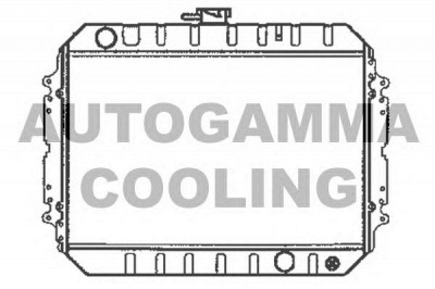 AUTOGAMMA 104697 -  Радиатор, охлаждение двигателя