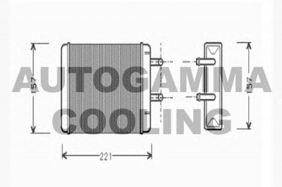 AUTOGAMMA 104765 -  Теплообменник, отопление салона