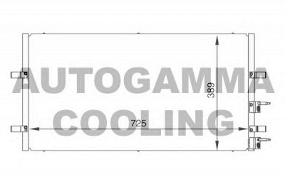 AUTOGAMMA 104986 -  Конденсатор, кондиционер