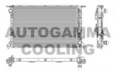 AUTOGAMMA 105159 -  Радиатор, охлаждение двигателя