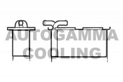 AUTOGAMMA 105340 -  Интеркулер