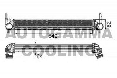 AUTOGAMMA 105364 -  Интеркулер