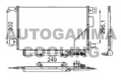 AUTOGAMMA 105403 -  Конденсатор, кондиционер