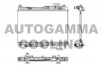 AUTOGAMMA 105685 -  Радиатор, охлаждение двигателя