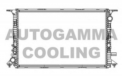 AUTOGAMMA 105748 -  Радиатор, охлаждение двигателя