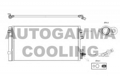 AUTOGAMMA 105830 -  Конденсатор, кондиционер
