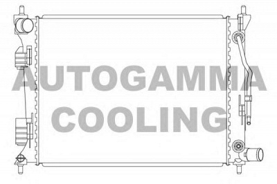 AUTOGAMMA 105834 -  Радиатор, охлаждение двигателя