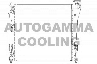 AUTOGAMMA 105838 -  Радиатор, охлаждение двигателя