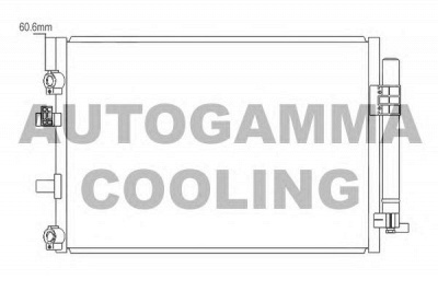 AUTOGAMMA 105882 -  Конденсатор, кондиционер