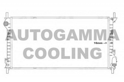 AUTOGAMMA 107003 -  Радиатор, охлаждение двигателя