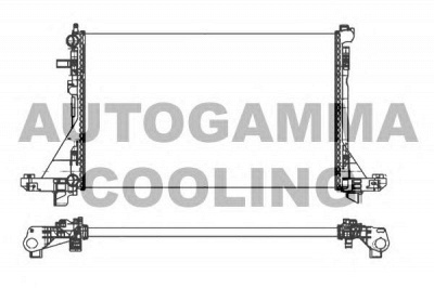 AUTOGAMMA 107004 -  Радиатор, охлаждение двигателя