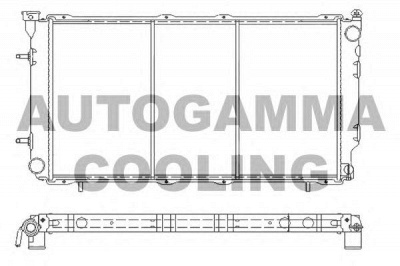 AUTOGAMMA 107053 -  Радиатор, охлаждение двигателя