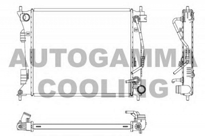AUTOGAMMA 107353 -  Радиатор, охлаждение двигателя