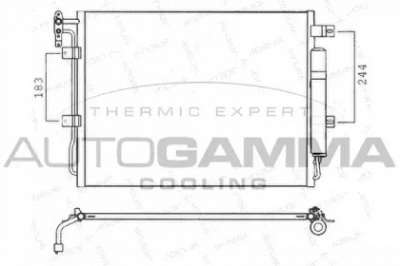 AUTOGAMMA 107570 -  Конденсатор, кондиционер