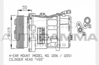 AUTOGAMMA 108023 -  Компрессор, кондиционер