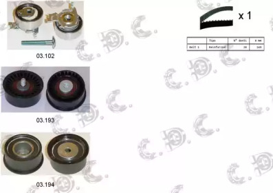 AUTOKIT 045001 -  Комплект ремня ГРМ