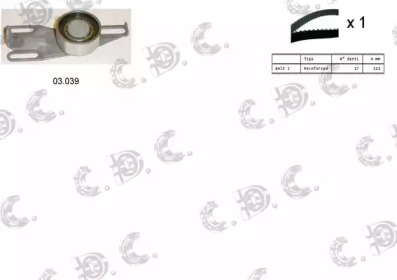 AUTOKIT 045156 -  Комплект ремня ГРМ
