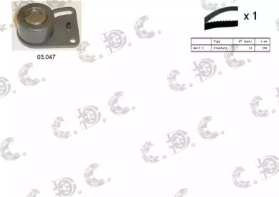 AUTOKIT 045163 -  Комплект ремня ГРМ