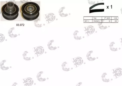 AUTOKIT 045172 -  Комплект ремня ГРМ