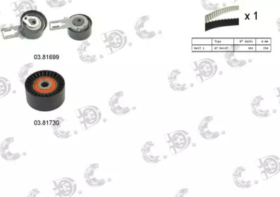 AUTOKIT 045337 -  Комплект ремня ГРМ