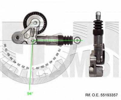 AUTOTEAM a05340 -  Натяжитель ремня, клиновой зубча