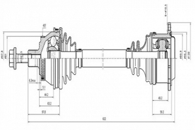 AYWIPARTS aw1530307a -  Приводной вал