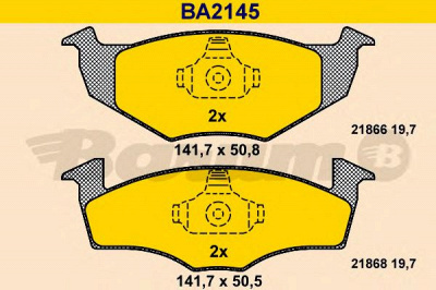 BARUM ba2145 -  Комплект тормозных колодок, дисковый тормоз