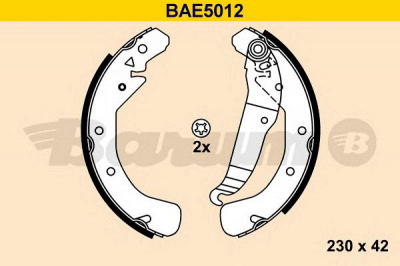 BARUM bae5012 -  Комплект тормозных колодок