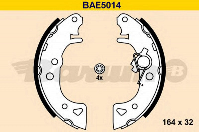 BARUM bae5014 -  Комплект тормозных колодок