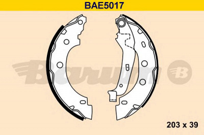 BARUM bae5017 -  Комплект тормозных колодок